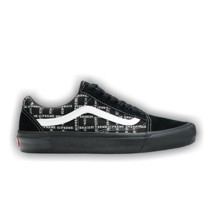 Supreme x Vans Old Skool Pro 'Logo Pattern - Black'