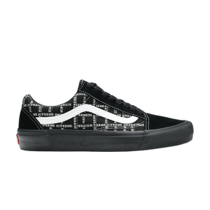 Supreme x Vans Old Skool Pro 'Logo Pattern - Black'