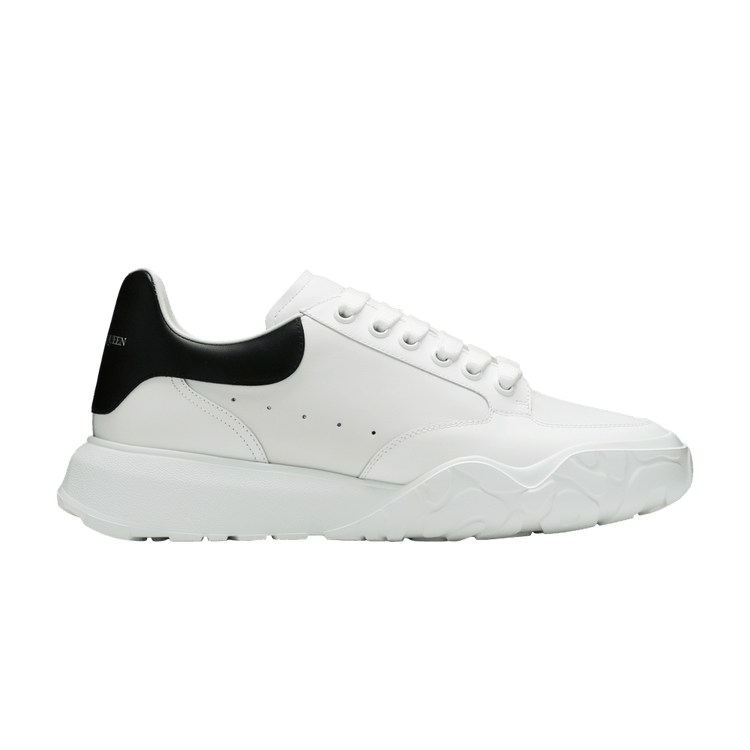 Alexander McQueen Wmns Oversized Court Trainer 'White Black' 633915 WHZ96 9061