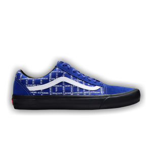 Supreme x Vans Old Skool Pro 'Logo Pattern - Royal'