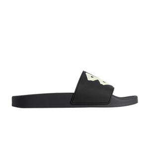 Balenciaga Pool Slides 'Tape Type Logo - Black Yellow'