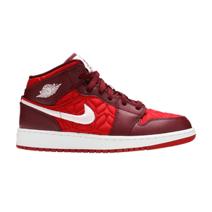 Air Jordan 1 Mid SE GS 'Red Quilted'