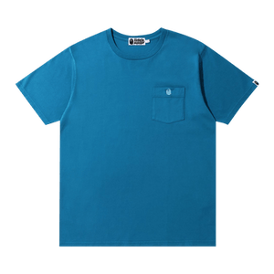 BAPE One Point Pocket Overdye Tee 'Blue'
