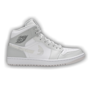 Air Jordan 1 Mid 'Swoosh Logo - Grey Camo'