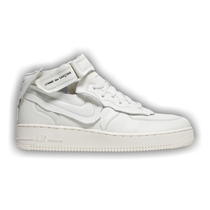 Comme des Garçons x Nike Air Force 1 Mid 'Triple White'