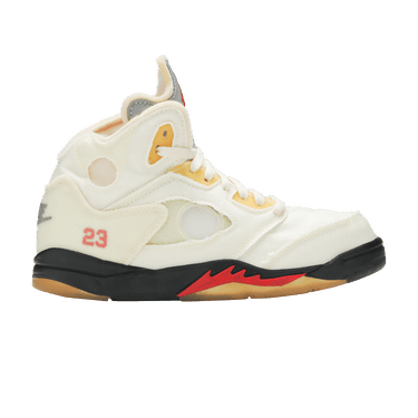 Off-White x Air Jordan 5 Retro SP PS 'Sail'