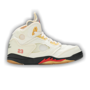 Off-White x Air Jordan 5 Retro SP PS 'Sail'