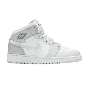 Air Jordan 1 Mid SE GS 'Swoosh Logo - Grey Camo'