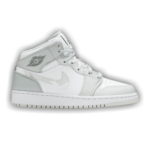 Air Jordan 1 Mid SE GS 'Swoosh Logo - Grey Camo'