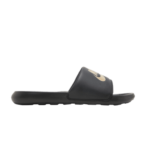 Nike Victori One Slide 'Black Metallic Gold'