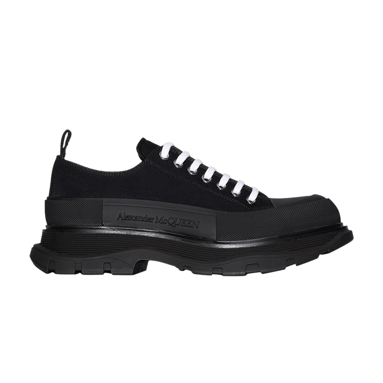 Alexander McQueen Tread Slick Lace Up 'Triple Black' 705660 W4MV2 1000