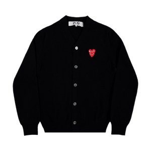 Comme des Garçons PLAY Heart Logo Cardigan 'Black'