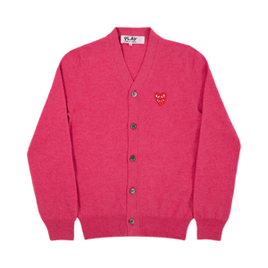 Comme des Garçons PLAY Heart Logo Cardigan 'Pink'