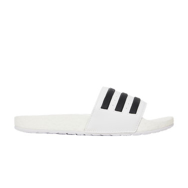 adidas Adilette Boost Slides 'White Black Stripes'