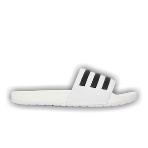 adidas Adilette Boost Slides 'White Black Stripes'