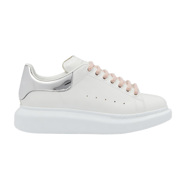Alexander McQueen Wmns Oversized Sneaker 'White Silver Pink'