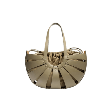 Bottega Veneta The Shell Bag 'Taupe/Gold'
