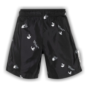 Off-White Allover Swim Shorts 'Black/White'