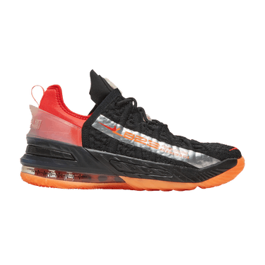 Nike LeBron 18 GS 'Black Crimson Volt'