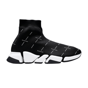 Balenciaga Speed 2.0 Sneaker 'Black Logo Licence Printed'