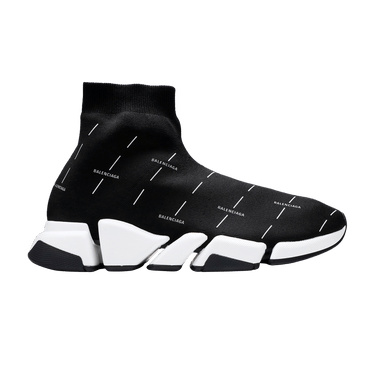 Balenciaga Speed 2.0 Sneaker 'Black Logo Licence Printed'