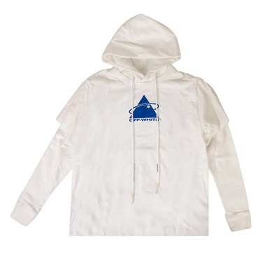 Off-White Triangle Double Sleeve Hooded Sweatshirt 'White'