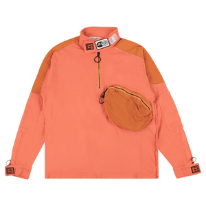Off-White Parachute Half Zip Sweatshirt 'Coral'