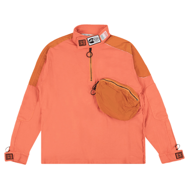 Off-White Parachute Half Zip Sweatshirt 'Coral'