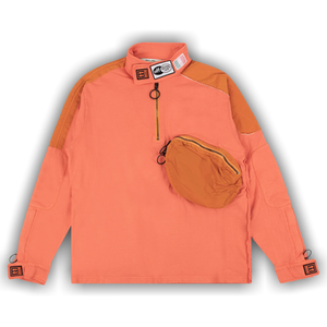 Off-White Parachute Half Zip Sweatshirt 'Coral'