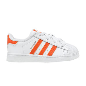 Adidas Superstar Infant 'White Orange'