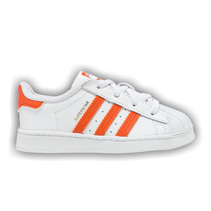 Adidas Superstar Infant 'White Orange'