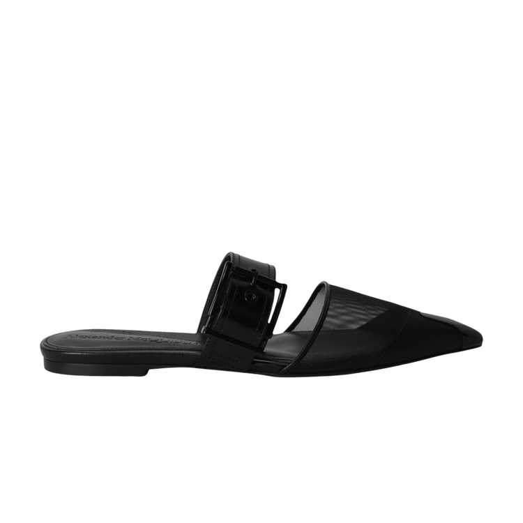 Alexander McQueen Wmns Mesh Punk Mule 'Black' 744488 W4AB2 1000