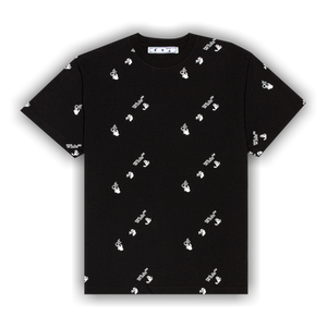 Off-White All Over Logo T-Shirt 'Black/White'