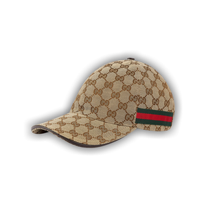 Gucci Original GG Canvas Baseball Hat With Web 'Beige'