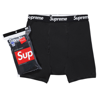 Supreme x Hanes Boxer Briefs (4 Pack) 'Black'