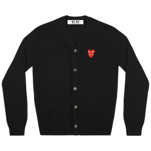 Comme des Garçons PLAY Double Heart Cardigan 'Black'