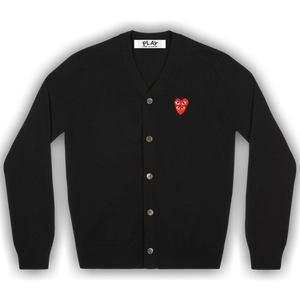 Comme des Garçons PLAY Double Heart Cardigan 'Black'