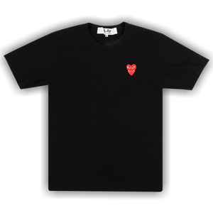 Comme des Garçons PLAY Double Heart T-Shirt 'Black'