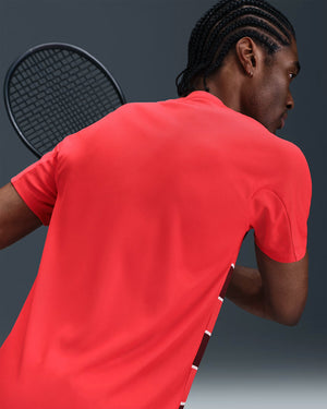 Nike Court Slam Dri-FIT ADV Tennis Top 'Light Crimson/White'