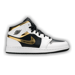 Air Jordan 1 Mid GS 'White Gold'