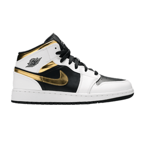 Air Jordan 1 Mid GS 'White Gold'