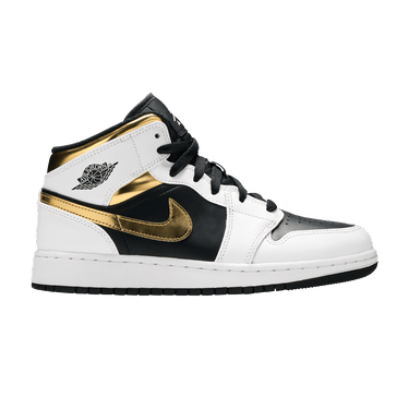 Air Jordan 1 Mid GS 'White Gold'