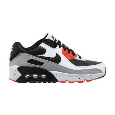 Nike Air Max 90 Leather GS 'White Turf Orange Speckled'