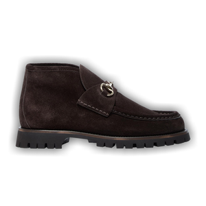 Gucci Wmns Horsebit Ankle Boot 'Dark Brown'