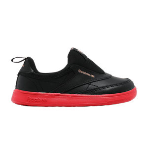 Reebok Cardi B x Club C Slip-On 3 Toddler 'Black Vector Red'