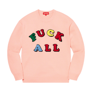 Supreme x Jamie Reid Fuck All Sweater 'Dusty Pink'