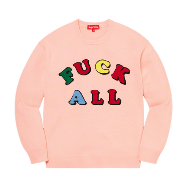 Supreme x Jamie Reid Fuck All Sweater 'Dusty Pink'