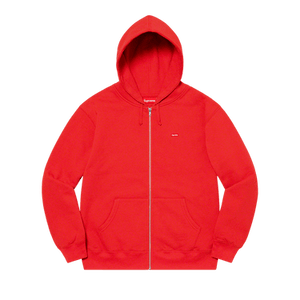 Supreme Small Box Zip Up Hooded Sweatshirt 'Burnt Red'