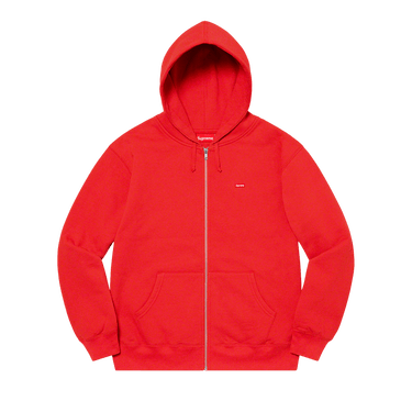 Supreme Small Box Zip Up Hooded Sweatshirt 'Burnt Red'