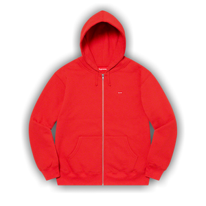 Supreme Small Box Zip Up Hooded Sweatshirt 'Burnt Red'